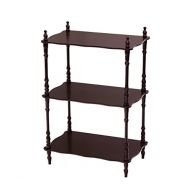 Frenchi Furniture Rectangular 3 Tier Shelf in Cherry Finish