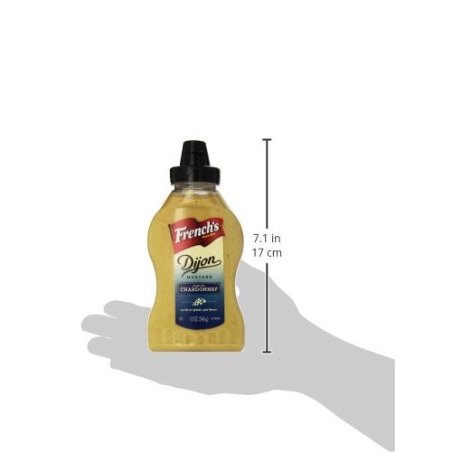  Frenchs Dijon Mustard Squeeze Bottle (Gluten Free Gourmet Mustard with Chardonnay Wine), 12 oz (Pack of 12)