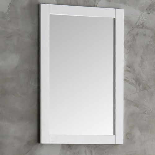  Fresca Hartford 20 White Traditional Bathroom Mirror