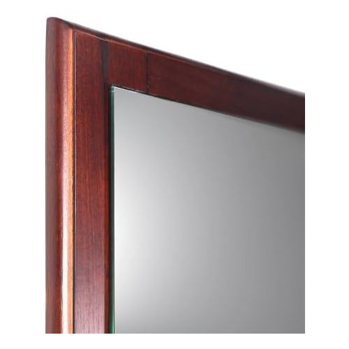  Fresca Oxford 20 W x 32 H Framed Wall Mirror in Antique White