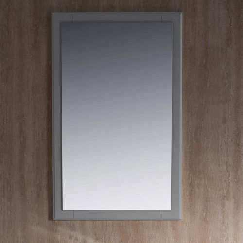  Fresca Oxford 20 W x 32 H Framed Wall Mirror in Antique White