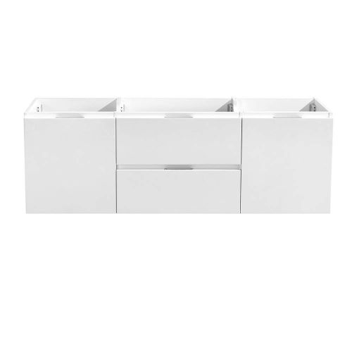  Fresca Valencia 48 Glossy White Wall Hung Single Sink Modern Bathroom Cabinet