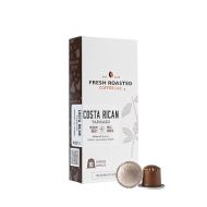 Fresh Roasted Coffee for Nespresso OriginalLine, Single Origin Costa Rican Tarrazu, Medium, 10 Count Aluminum Capsules