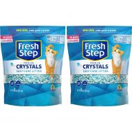 Fresh Step Crystals, Premium Cat Litter, Scented, 8 Pounds (Pack of 2) (Packaging May Vary), White