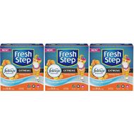 Fresh Step Extreme Hawaiian Aloha Clumping Cat Litter - Febreze Fresh Odor Solution Scoop Litter Boxes for Cats (3, 25lb)