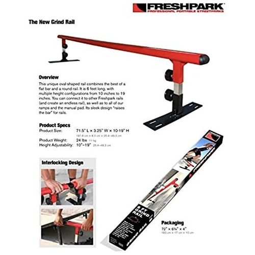  FreshPark Professional BMX and Skateboarding Grind Rail