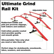 FreshPark Ultimate Grindrail Kit - Portable Adjustable Grind Rail Ramp Set for Skate, BMX Bike, Roller, Snowboard, Scooter