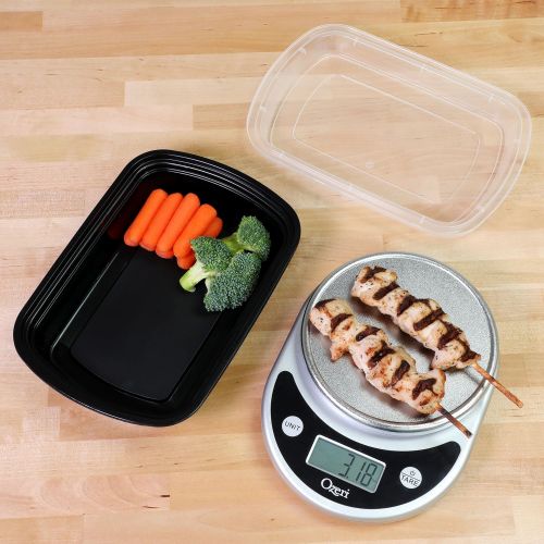  [아마존베스트]Freshware Meal Prep Containers [15 Pack] 1 Compartment Food Storage Containers with Lids, Bento Box, BPA Free, Stackable, Microwave/Dishwasher/Freezer Safe (28 oz)