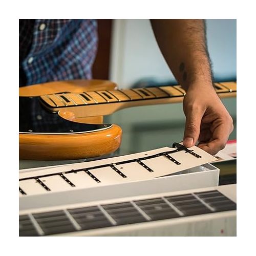  LED Bass Guitar Learning Accessory - EASIEST and BEST Method to Learn To Play Bass Guitar for All Levels, Fits All FULL SIZE Bass Guitars, IOS & Android App included