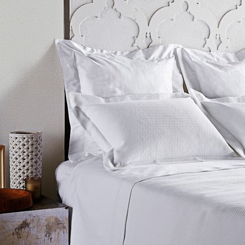  Frette At Home Creta Pillow Sham in White