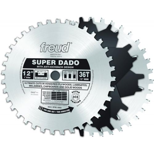  Freud SD512 12 Super Dado Sets, Multi, One Size