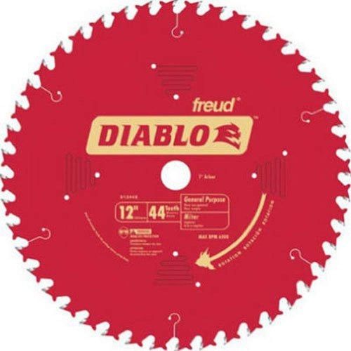  Freud D1244X Diablo 12 44 Tooth ATB General Purpose Miter Saw Blade 1 Arbor