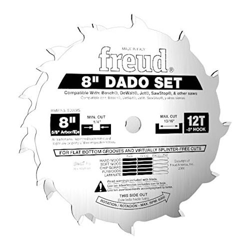  Freud 8 Stacked Dado Set for All Saws (SD208S)