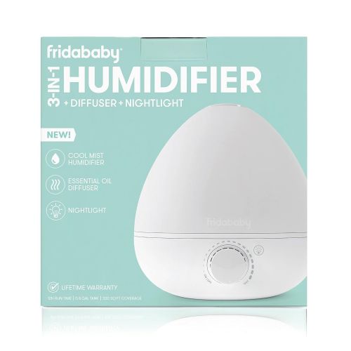  Frida Baby Fridababy 3-in-1 Humidifier with Diffuser and Nightlight, White