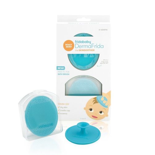  [아마존베스트]FridaBaby Baby Bath Silicone Brush by Fridababy | DermaFrida The SkinSoother Baby Essential for Dry Skin,...