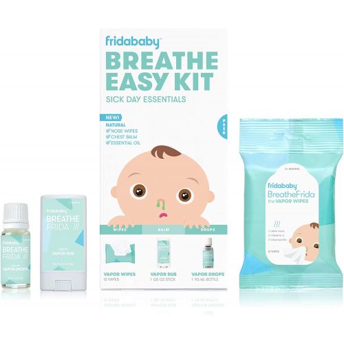  [아마존베스트]FridaBaby Baby and Toddler Breathe Easy Kit Sick Day Essentials by Fridababy- A Must-Have Set Includes Natural...