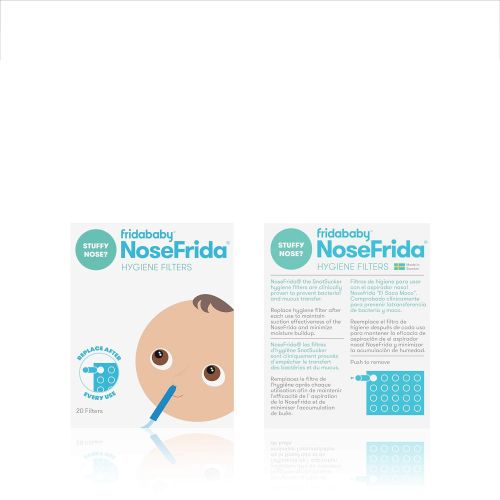  [아마존베스트]FridaBaby Baby Nasal Aspirator Hygiene Filters for NoseFrida The Snotsucker by Fridababy (20 Pack)