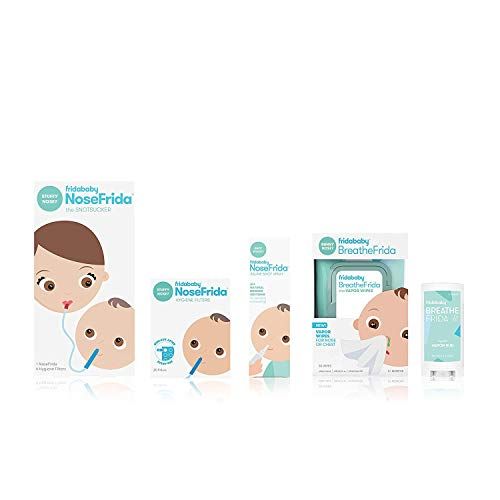  [아마존베스트]FridaBaby Fridababy Master Bundle - with NoseFrida Nasal Aspirator, BreathFrida Baby Nose Wipes, Baby Saline...