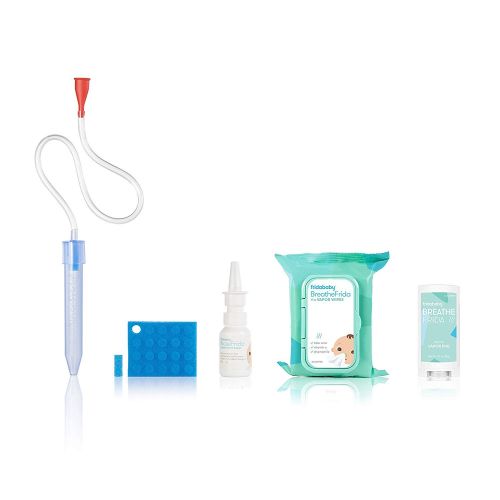  [아마존베스트]FridaBaby Fridababy Master Bundle - with NoseFrida Nasal Aspirator, BreathFrida Baby Nose Wipes, Baby Saline...