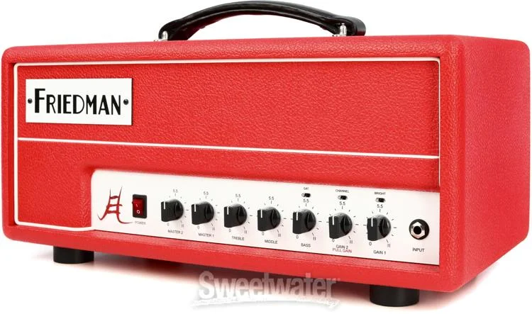  Friedman JEL-20 Jake E. Lee 20-watt Tube Head - Red Bronco Tolex Demo