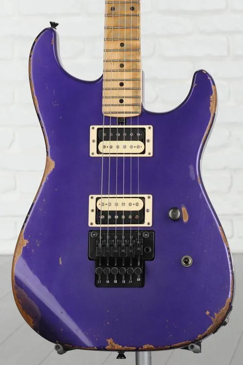 Friedman Cali Aged Electric Guitar - Purple Metallic with Maple Fingerboard