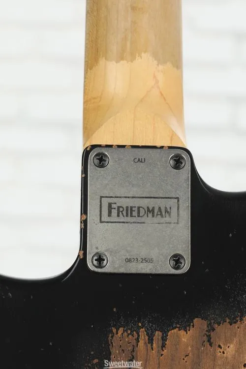  Friedman Cali Aged Electric Guitar - Black with Maple Fingerboard