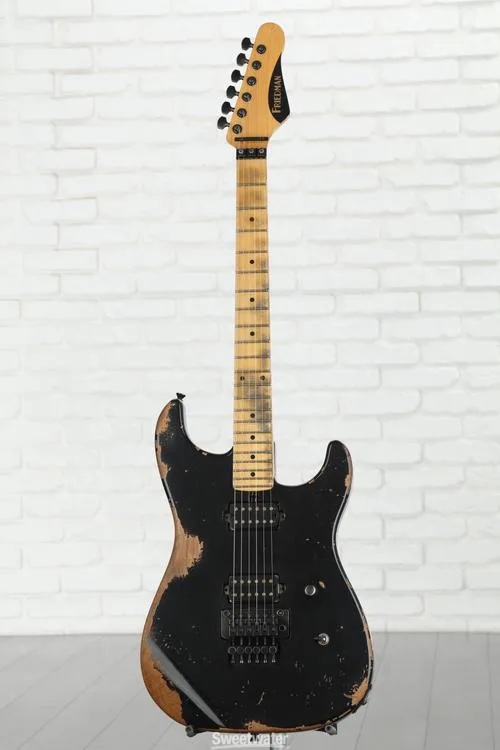  Friedman Cali Aged Electric Guitar - Black with Maple Fingerboard