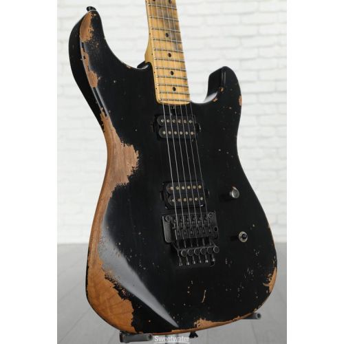  Friedman Cali Aged Electric Guitar - Black with Maple Fingerboard