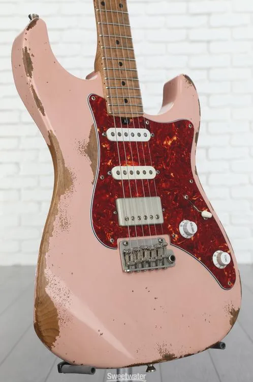  Friedman Vintage S Aged Electric Guitar - Shell Pink