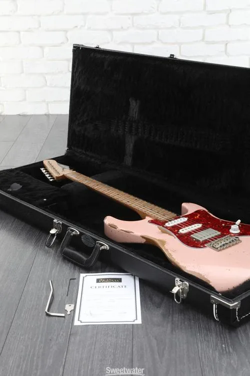  Friedman Vintage S Aged Electric Guitar - Shell Pink