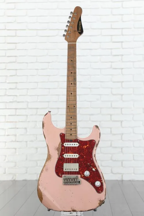  Friedman Vintage S Aged Electric Guitar - Shell Pink