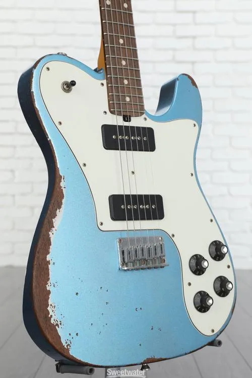  Friedman Vintage T Aged Electric Guitar - Ice Blue Metallic