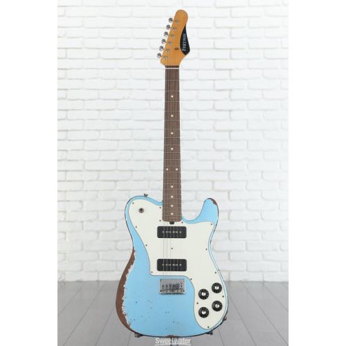  Friedman Vintage T Aged Electric Guitar - Ice Blue Metallic