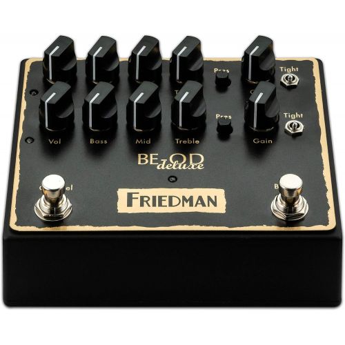  Friedman Amplification BE-OD Deluxe Dual Overdrive Guitar Effects Pedal