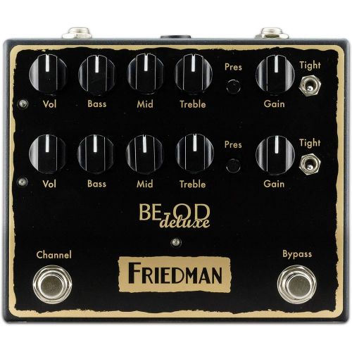  Friedman Amplification BE-OD Deluxe Dual Overdrive Guitar Effects Pedal