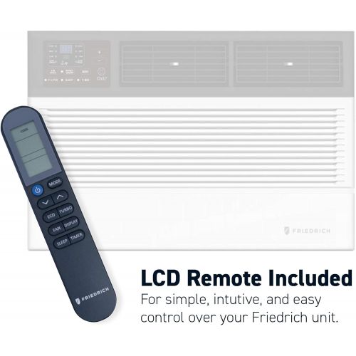  Friedrich CCW10B10A Chill Premier Smart Air Conditioner Window Unit, WiFi Mobile Control, White, Cooling Capacity (10,000 BTU)