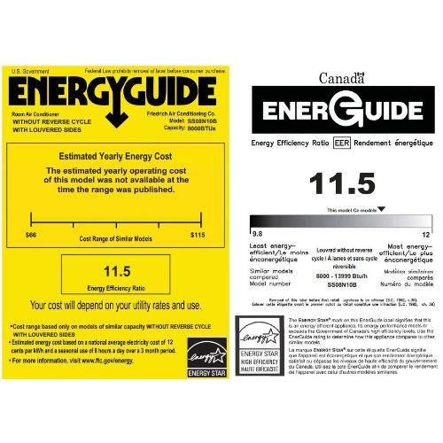  Friedrich 8,000 BTU - ENERGY STAR - 115 volt - 12.2 EER Kuhl Series Room Air Conditioner