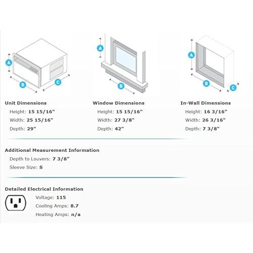  Friedrich 11,900 BTU - ENERGY STAR - 115 volt - 12.2 EER Kuhl Series Room Air Conditioner