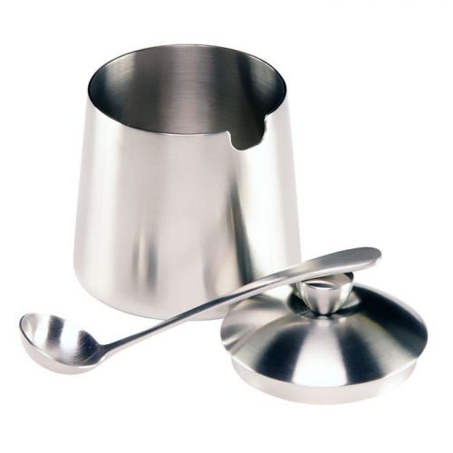  Frieling Brushed Steel Sugar Bowl with Spoon