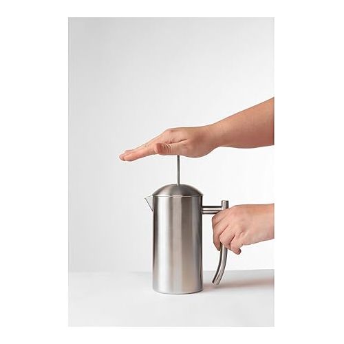  Frieling Double-Walled Stainless-Steel French Press Coffee Maker - Polished - 44 Ounces - Insulated French Press