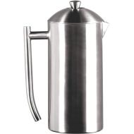 Frieling Double-Walled Stainless-Steel French Press Coffee Maker - Brushed - 44 Ounces - French Press Insulated Coffee Maker