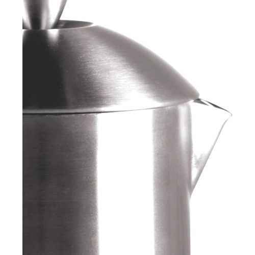  Frieling Double-Walled Stainless-Steel French Press Coffee Maker, Brushed, 44 Ounces