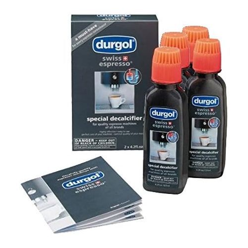  Frieling Durgol Swiss Espresso Decalcifier for All Brands High-End Espresso Machines, 4.2 Fluid Ounce Bottle, (4-Bottles)