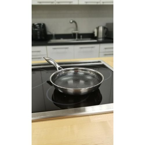  Frieling USA Black Cube Hybrid Stainless/Nonstick Cookware Fry Pan, 11-Inch