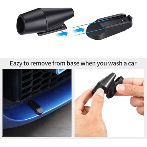  Frienda Deer Whistle 10 Pieces Save a Deer Whistles Avoids Collisions, Deer Whistles for Car Deer Warning Devices Animal Alert for Cars and Motorcycles (Black)