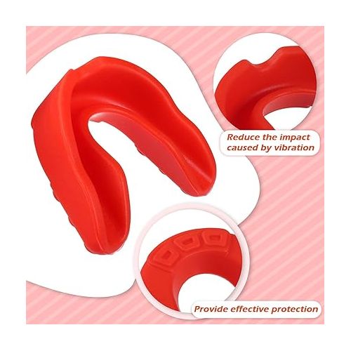  Frienda 50 Pcs Sport Mouth Guards Mouthguard Gum Mouth Guard Teeth Armor Game Guard for Football Hockey Karate Basketball Lacrosse Boxing Basketball Rugby Match (Multiple Color)