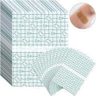 100 Pcs Stretch Transparent Film Dressing Adhesive Large Waterproof Bandage Clear Waterproof Bandage Cover for Swimming Shower, Pre Cut (6 x 8 Inch)