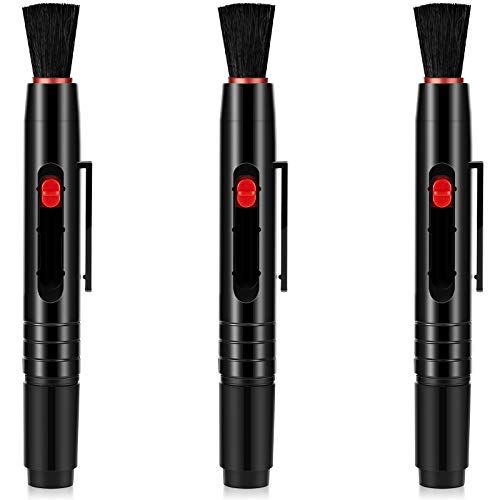  Frienda 3 Pieces Multifunction Lens Cleaning Pen Brush, Lens Brush Camera Screen Cleaning Pen for Camera, SLR, Telescope, Magnifying Glass, Phone