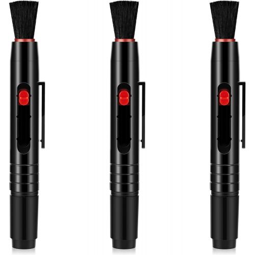  Frienda 3 Pieces Multifunction Lens Cleaning Pen Brush, Lens Brush Camera Screen Cleaning Pen for Camera, SLR, Telescope, Magnifying Glass, Phone