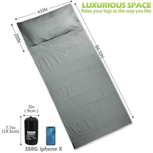  Friendly DIMPLES EXCEL Sleeping Bag Liner with Luxurious Space